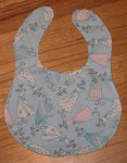 A girly blue bib